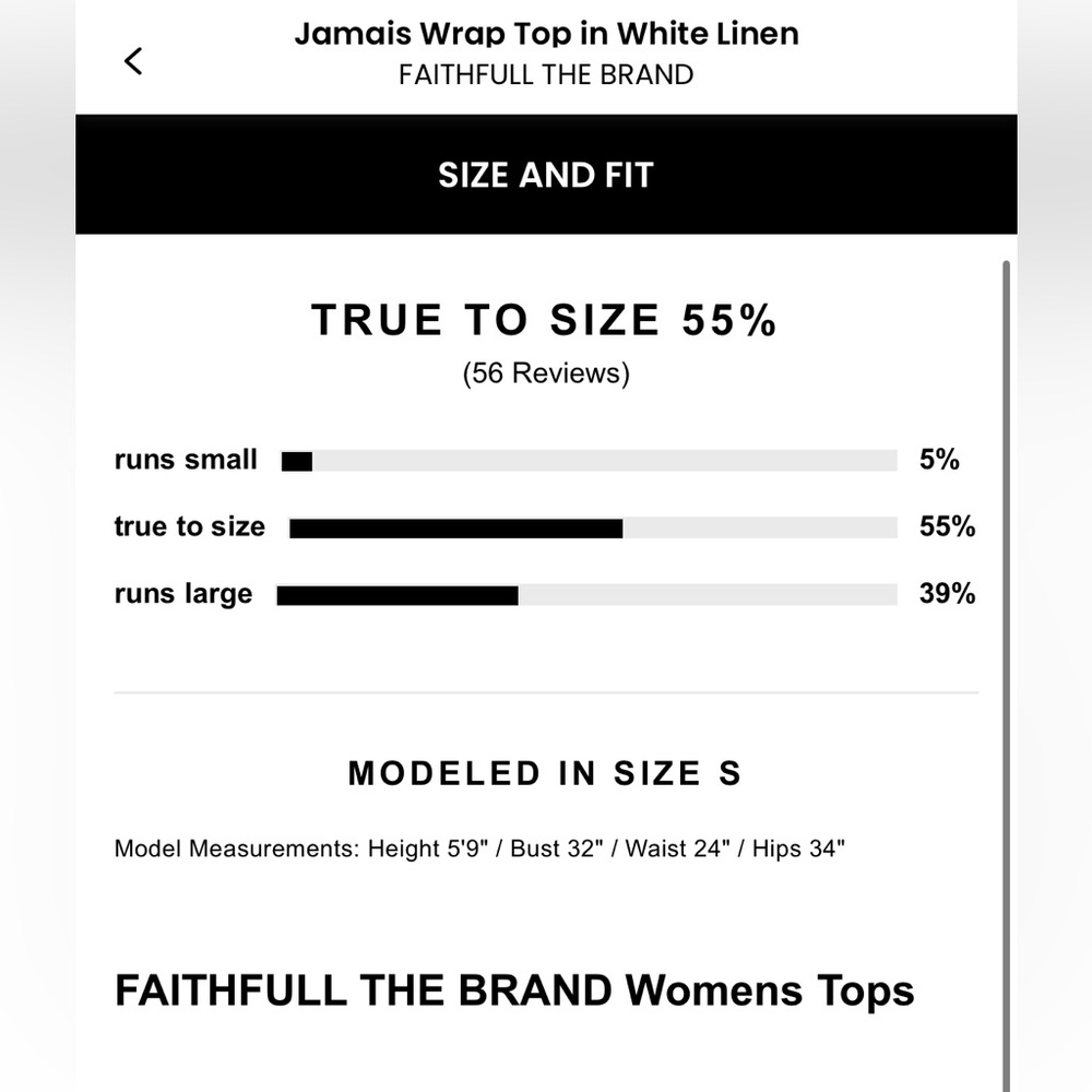 REVOLVE | Faithfull the Brand | Jamais Wrap Top white linen - Picture 12 of 14